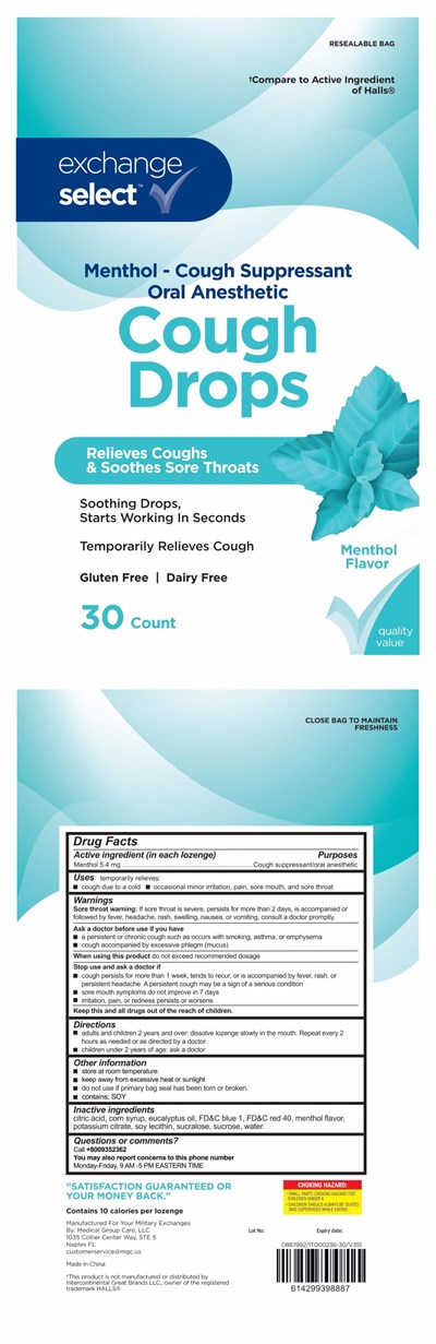 Menthol Flavor Cough Drop (Aafes Menthol Final)